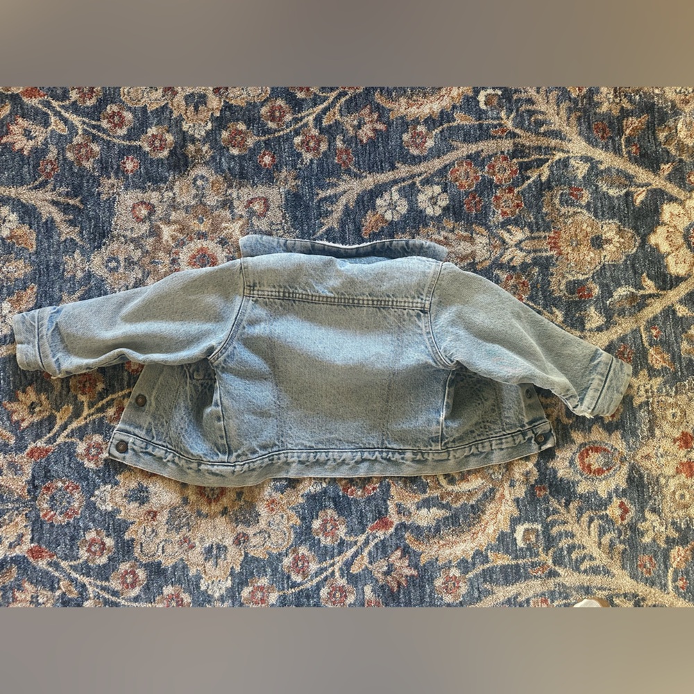 Vintage orange tab Little Levi’s Sherpa lined denim jacket 2T - Picture 10 of 14
